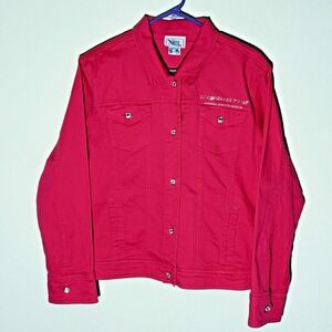 Nitro Corvette National Museum‎ Jacket Womens L Pink Embroidery Beading Sequins